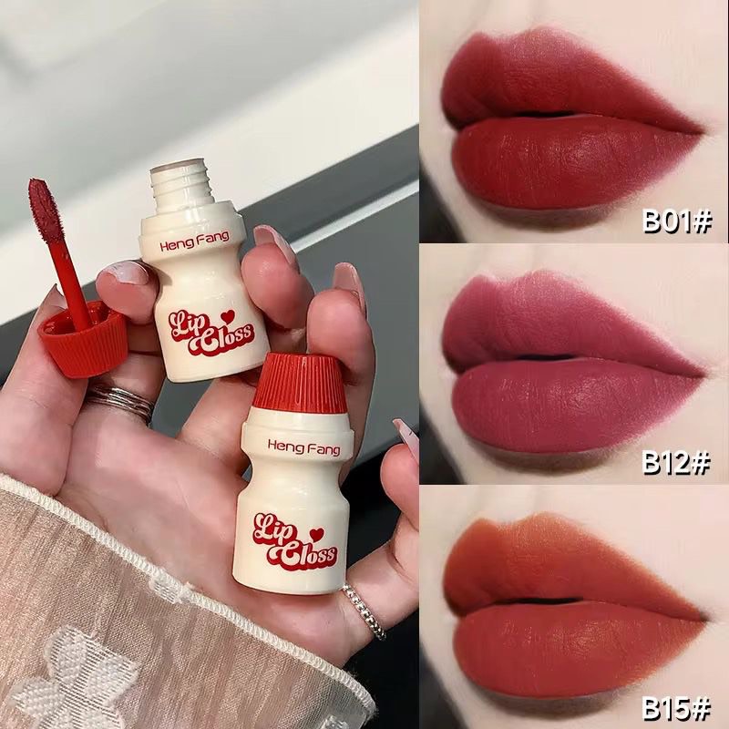 Heng Fang Air Mist Lip Gloss 3 Pcs Set | Velvet Matte Lip Tint | Lip & Cheek Tint