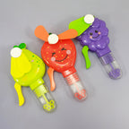 Fruit Shape Mini Hand Fan Toy for Kids – 2-in-1 Bubble Blower