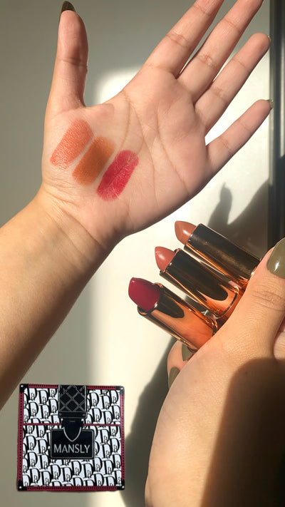 Mansly 3pcs Velvet Touch Lipstick Trio Set