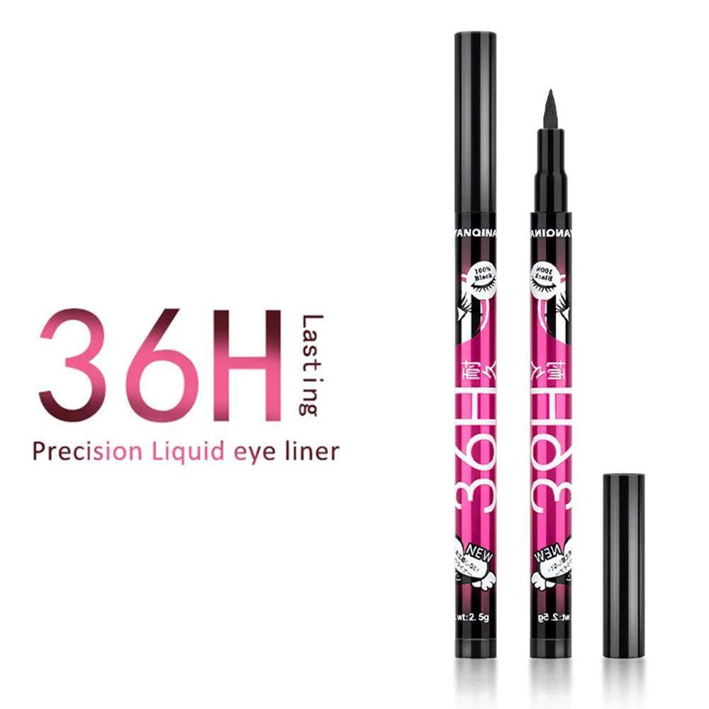 Yanqina 36H Waterproof Black Eyeliner Pen Long Lasting
