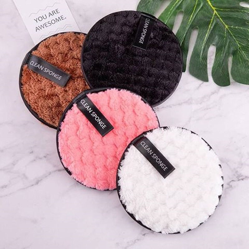 Reusable Microfiber Makeup Remover Pads Face Cleaning