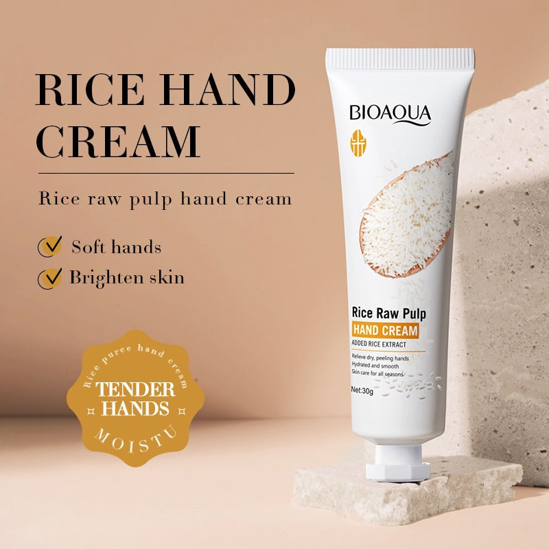 BIOAQUA Rice Raw Pulp Hand Cream for Dry Hands 30g