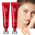 5-in-1 Complete Beauty Kit – Flicka Silk Touch Primer, FV Foundation, 8-Piece Mini Makeup Brush Set, Cream Blush & Rhode Raspberry Jelly Lip Tint