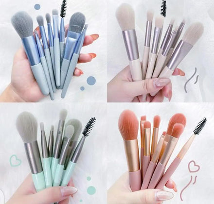 8-Piece Mini Travel Makeup Brush Set