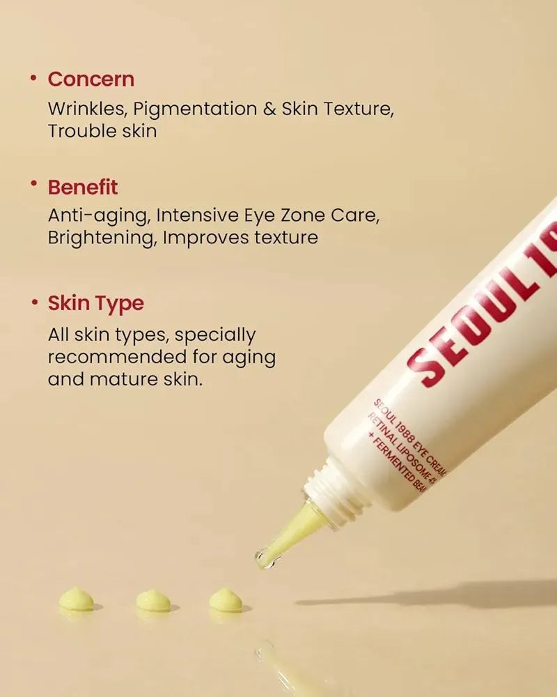 K-SECRET Seoul 1988 Eye Cream – Retinal 4% Korean Anti-Aging