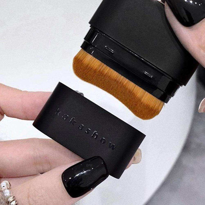Kaka Show Waterproof Foundation Stick with Built-in Brush | Full Coverage Long-Lasting Cream Foundation Concealer | Korean Makeup | Made in Korea