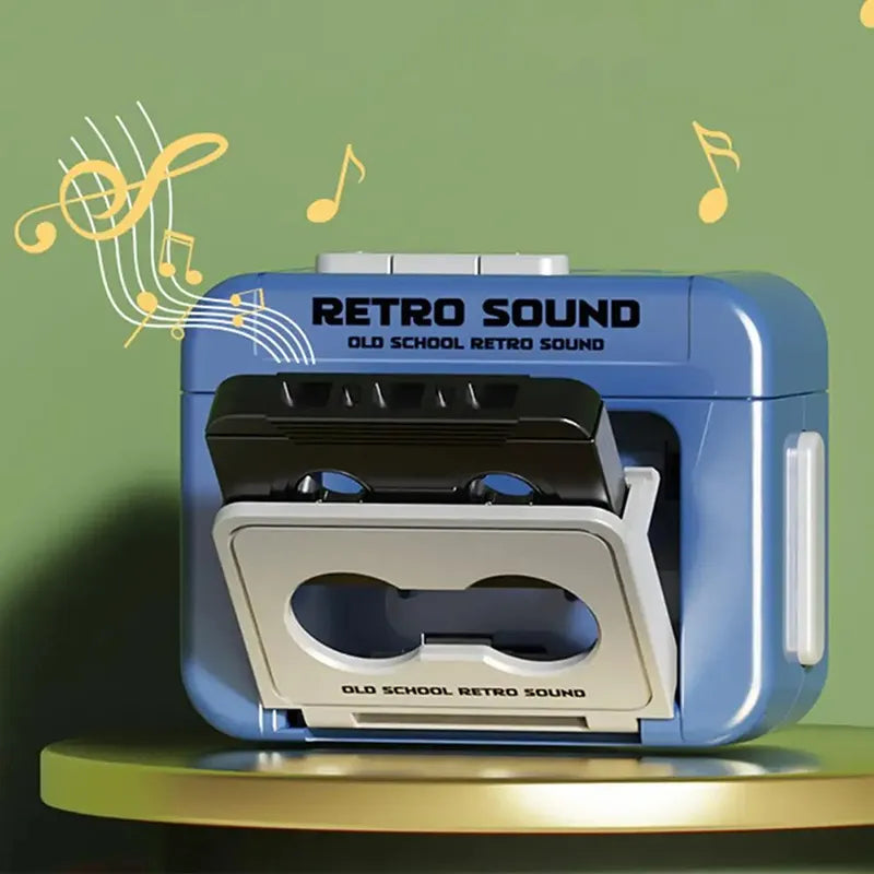 Retro Tape Recorder Keychain | Mini Music Box Pendant & Bag Charm