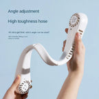 Portable Neck Fan Rechargeable Bladeless Hands Free Air Cooler – 3 Speed Mini Cooling Fan for Summer Travel Outdoor Sports