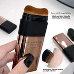 Kaka Show Waterproof Foundation Stick with Built-in Brush | Full Coverage Long-Lasting Cream Foundation Concealer | Korean Makeup | Made in Korea