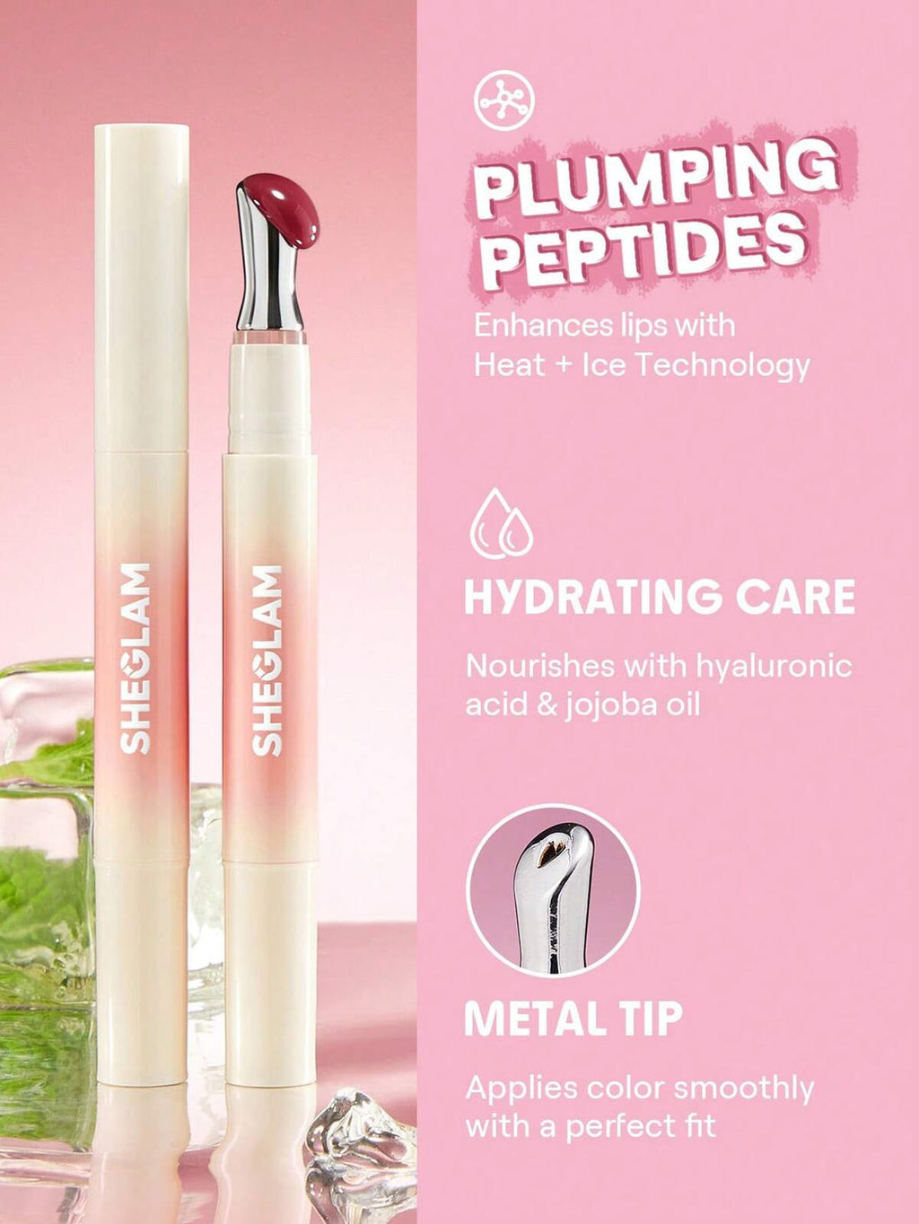 SHEGLAM Bold Booster Lip Combo Delivers More Plump & More Colour
