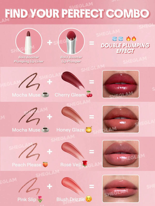 SHEGLAM Bold Booster Lip Combo Delivers More Plump & More Colour