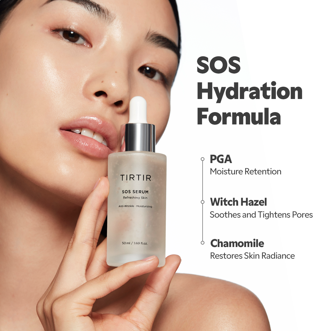 TIRTIR SOS Serum – Korean Hydrating Face Serum for Glass Skin 50ml