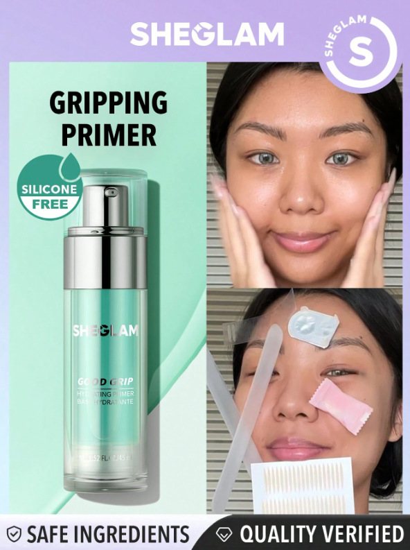 SHEGLAM -Good Grip Hydrating Primer Oil Control Moisturizing Primer Gel - Mint Blue