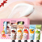 BIOAQUA 5pcs Fruit Cake Hand Cream Set - Moisturizing Gift
