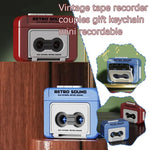 Retro Tape Recorder Keychain | Mini Music Box Pendant & Bag Charm