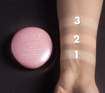 Emelie Two Way Cake Face Powder SPF 35 | Oil-Free Foundation