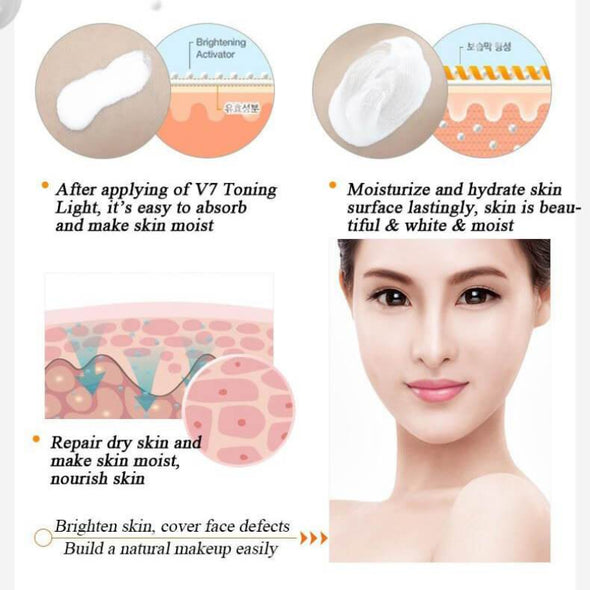 BIOAQUA V7 Deep Hydration Cream 50g | Brightening & Hydrating Face Moisturizer for All Skin Types