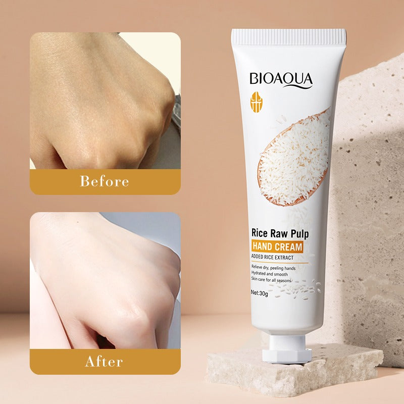 BIOAQUA Rice Raw Pulp Hand Cream for Dry Hands 30g