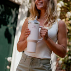 Premium 40oz Stainless Steel Vacuum Insulated Tumbler with Handle & Straw – Leakproof Double Wall Travel Mug for Coffee, Water & Hot or Cold Drinks