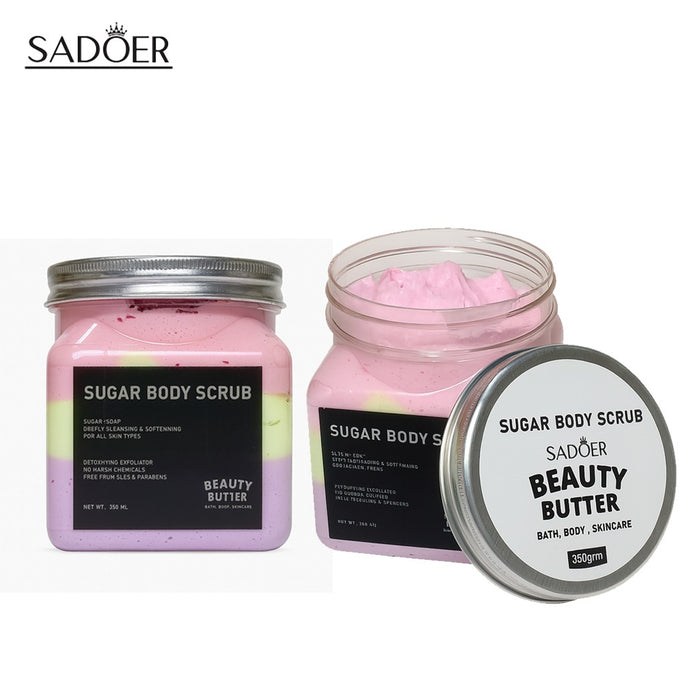 SADOER Sugar Body Scrub Beauty Butter 350ml