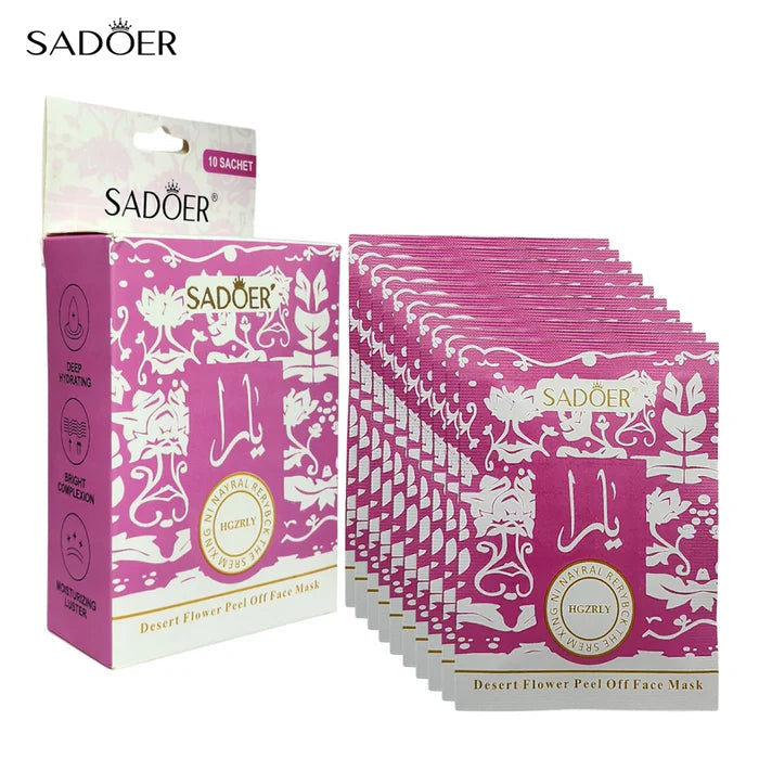Yara Pink 5-in-1 Ultimate Beauty Combo | Full Body Fragrance Set & Sadoer Face Mask Deal