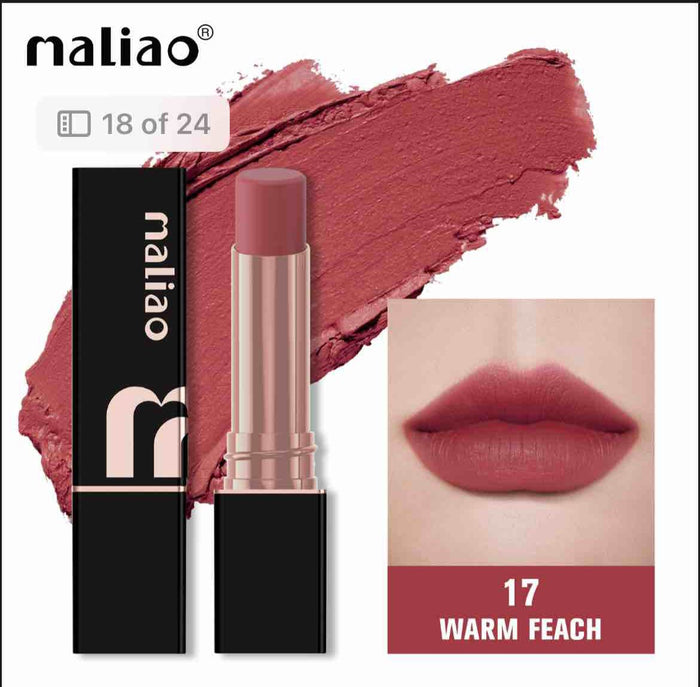 Maliao Super Non-Transfer Lipstick – Long-Lasting -Matte Finish.