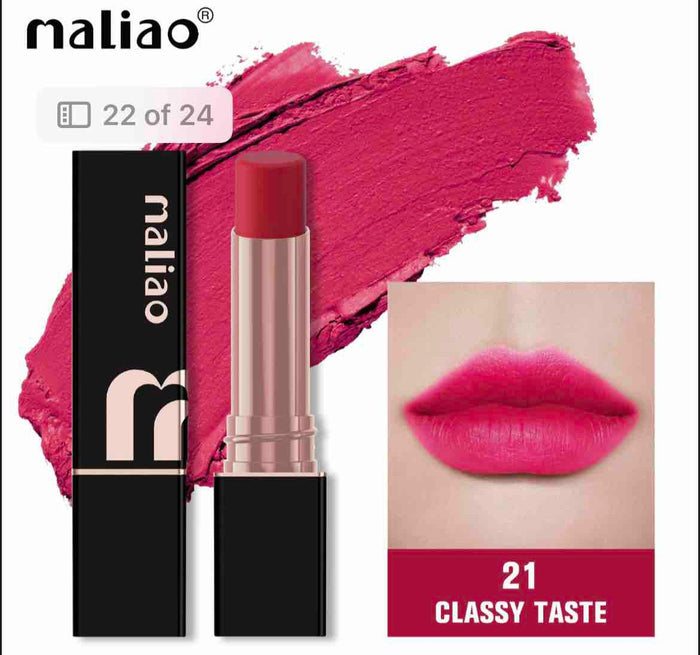 Maliao Super Non-Transfer Lipstick – Long-Lasting -Matte Finish.