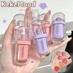 Jelly Lip Gloss Set Hydrating Moisturizing Lip Glaze Long Lasting Waterproof Lip Tint Shiny Glass Finish Cute Capsule Mini Lipstick Kit for Women Girls