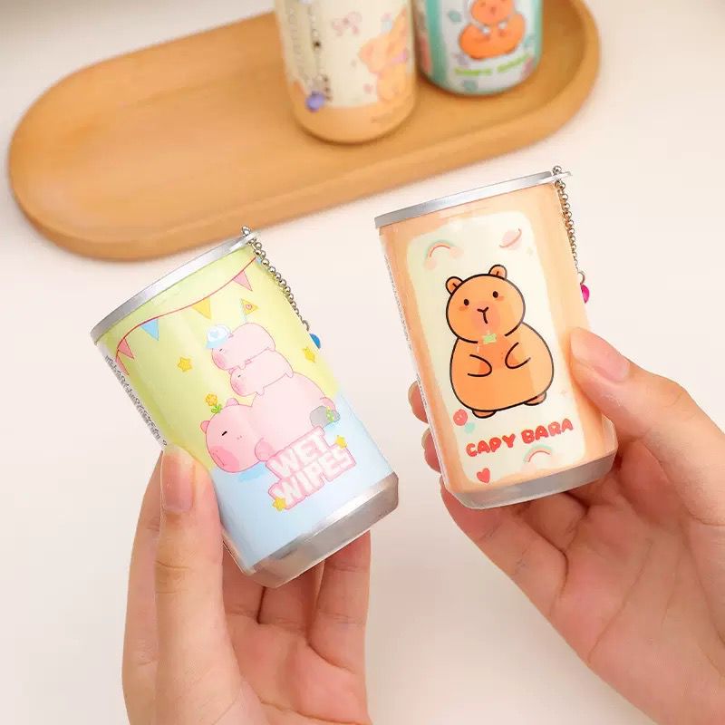 Mini Can Wet Wipes Dispenser – Portable Keychain Tissue Holder