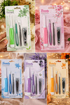 Professional 4-Piece Stainless Steel Manicure Set – Nail Care Kit