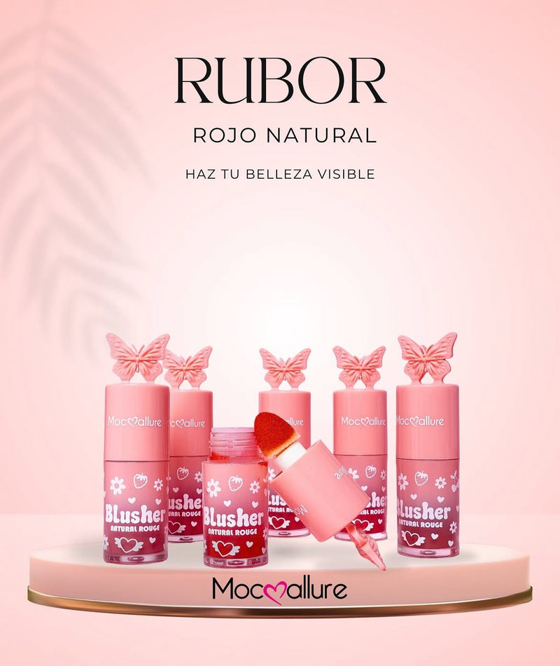Mocallure Puff Liquid Blush Set 6 Pcs – Natural Dewy Glow