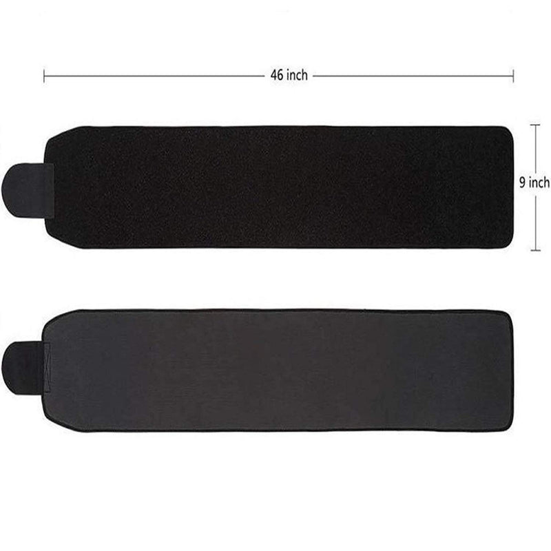 Premium Sweat Waist Trimmer Belt for Men & Women – Adjustable Neoprene Sauna Waist Trainer for Belly Fat Burning, Tummy Slimming & Workout Support (Black)