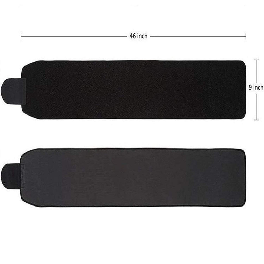 Premium Sweat Waist Trimmer Belt for Men & Women – Adjustable Neoprene Sauna Waist Trainer for Belly Fat Burning, Tummy Slimming & Workout Support (Black)