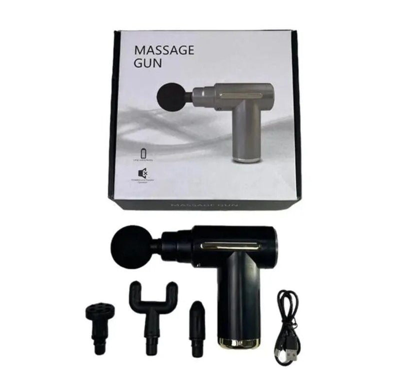 4-in-1 Portable Muscle Massage Gun – Deep Tissue Pain Relief