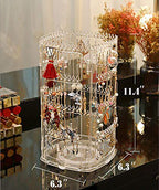 360° Rotating Acrylic Jewelry Organizer – 4-Tier Display Stand