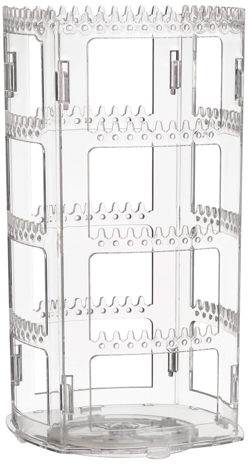 360° Rotating Acrylic Jewelry Organizer – 4-Tier Display Stand