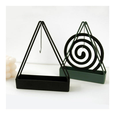 Premium Plastic Mosquito Coil Holder Stand with Ash Catcher – Modern Indoor & Outdoor Incense Burner