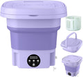 Portable Foldable Washing Machine Mini Laundry Washer with Spin Basket for Baby Clothes, Underwear, Socks, Travel, Camping, Dorm & Apartment Use