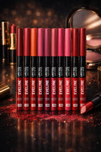 EVELINE 12 Pcs Matte Lipstick Pencil Set – Waterproof Long Lasting