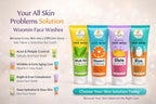 Woomin Face Wash Combo – Salicylic, Vitamin C, Gluta & Rice