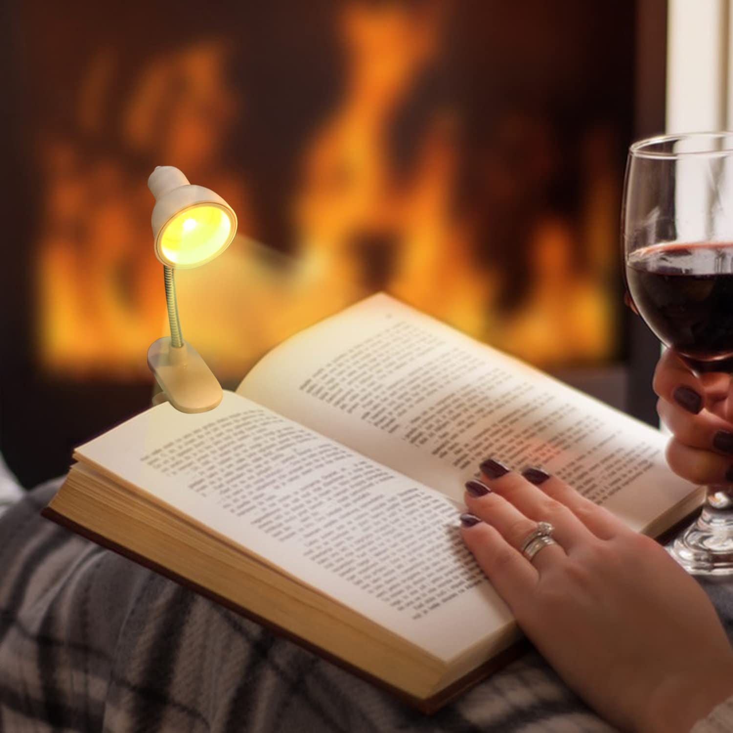 Mini Clip-On LED Book Light – Portable Reading Lamp for Bed, Study & Night Reading