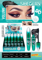 SIHEGLAN 4D Waterproof Mascara – Best Smudge Proof Long Lasting Volumizing & Lengthening Mascara for Women