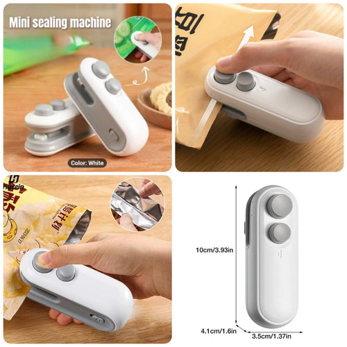2-in-1 Mini Bag Sealer & Cutter – Rechargeable Heat Sealing Machine