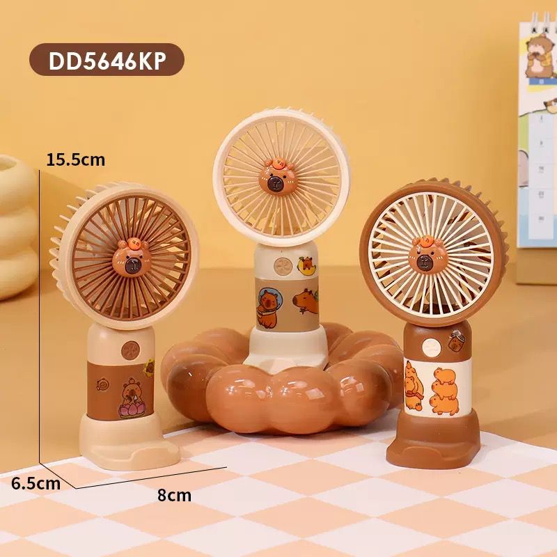 Portable Mini USB Rechargeable Handheld Fan for Kids – Cute Cartoon Cooling Fan for Travel, Office, Home & Summer Outdoor Use
