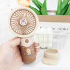 Portable Mini USB Rechargeable Handheld Fan for Kids – Cute Cartoon Cooling Fan for Travel, Office, Home & Summer Outdoor Use