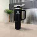 Premium 40oz Stainless Steel Vacuum Insulated Tumbler with Handle & Straw – Leakproof Double Wall Travel Mug for Coffee, Water & Hot or Cold Drinks