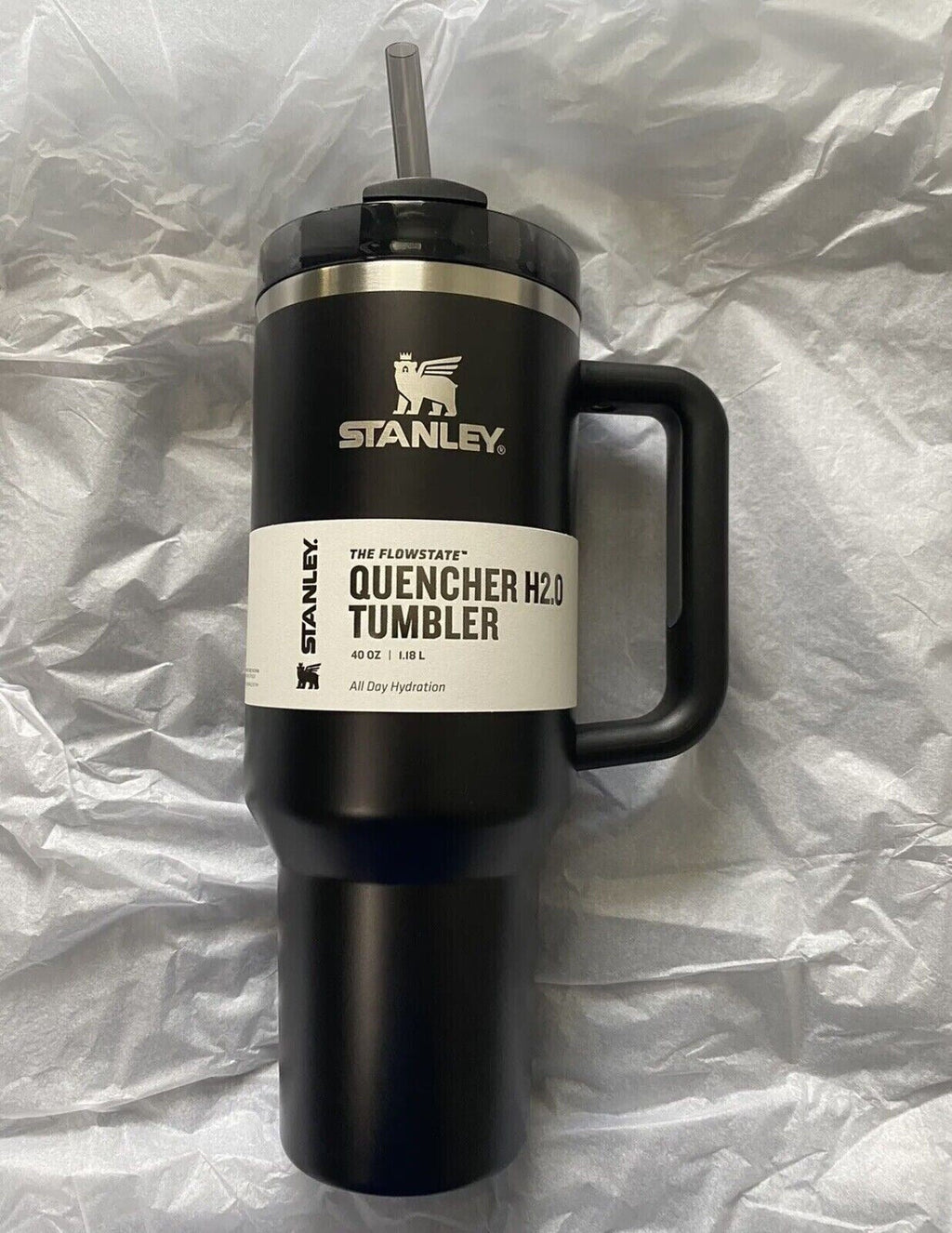 Premium 40oz Stainless Steel Vacuum Insulated Tumbler with Handle & Straw – Leakproof Double Wall Travel Mug for Coffee, Water & Hot or Cold Drinks