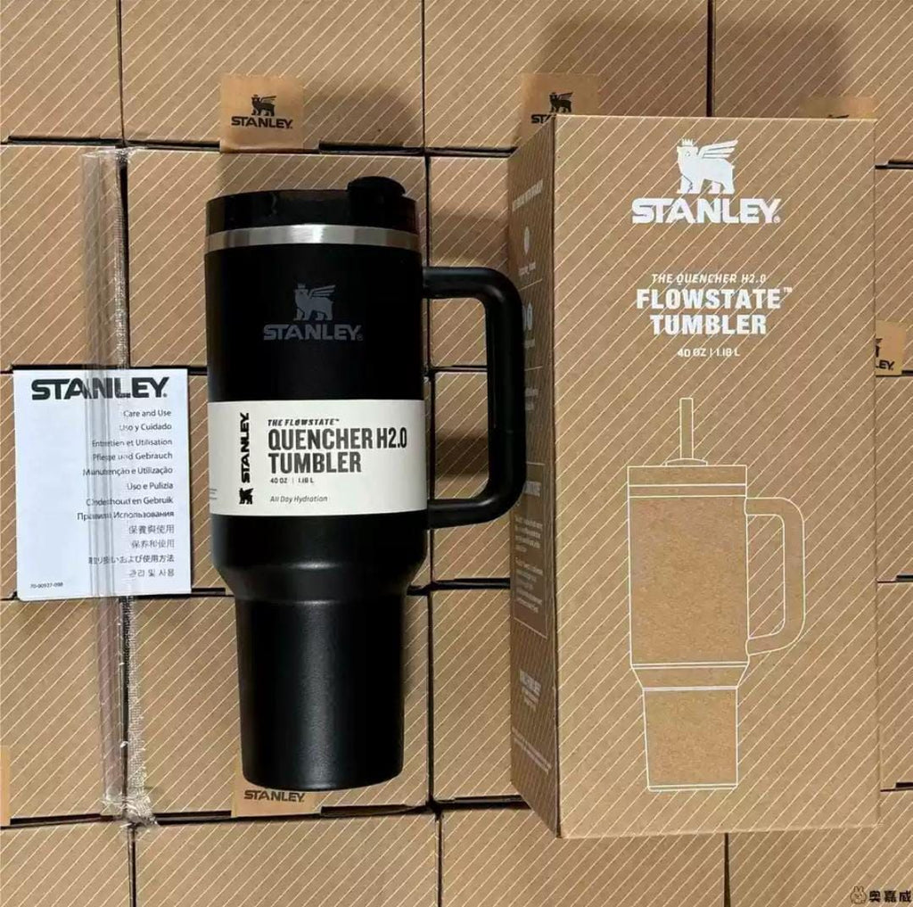 Premium 40oz Stainless Steel Vacuum Insulated Tumbler with Handle & Straw – Leakproof Double Wall Travel Mug for Coffee, Water & Hot or Cold Drinks
