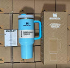 Premium 40oz Stainless Steel Vacuum Insulated Tumbler with Handle & Straw – Leakproof Double Wall Travel Mug for Coffee, Water & Hot or Cold Drinks