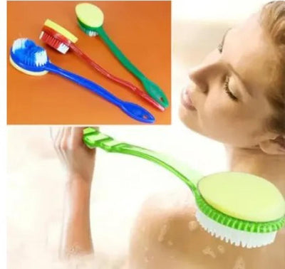 2 in 1 Bath Back Scrubber Shower Wash Sponge BODY CLEANING BRUSH